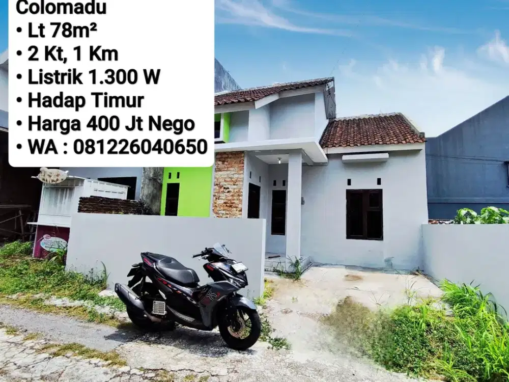 Jual Rumah Area Colomadu, Dekat Sumber, Pintu TOL