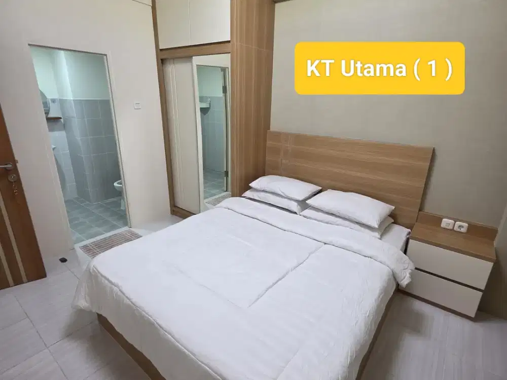 Apartemen Puncak Dharmahusada Mewah 3 Kamar Tidur Cocok untuk rame ra