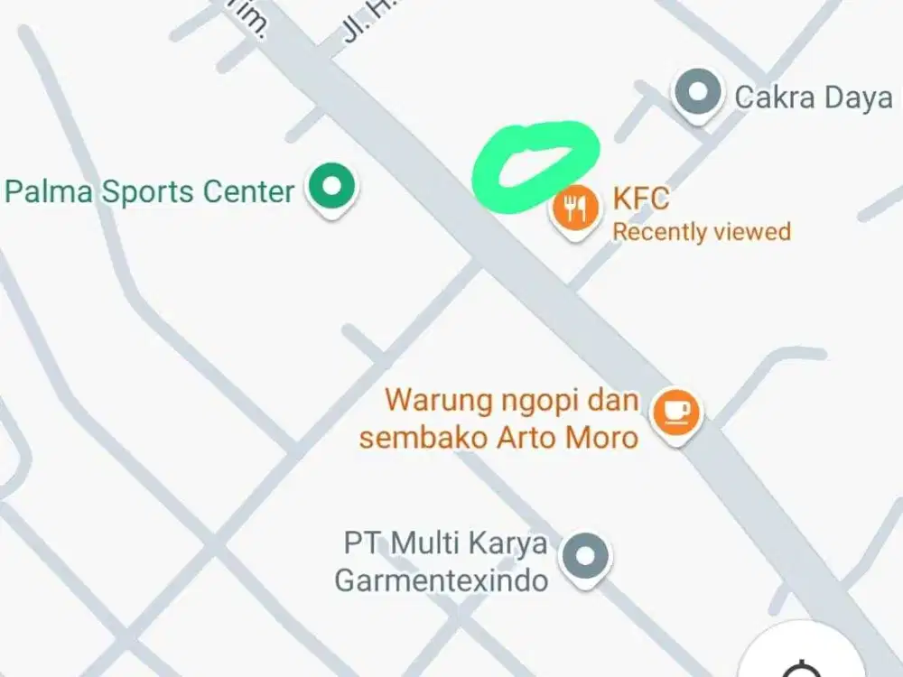 Disewakan Tanah Kosong Dijalan Raya Dadap Kosambi, Tangerang