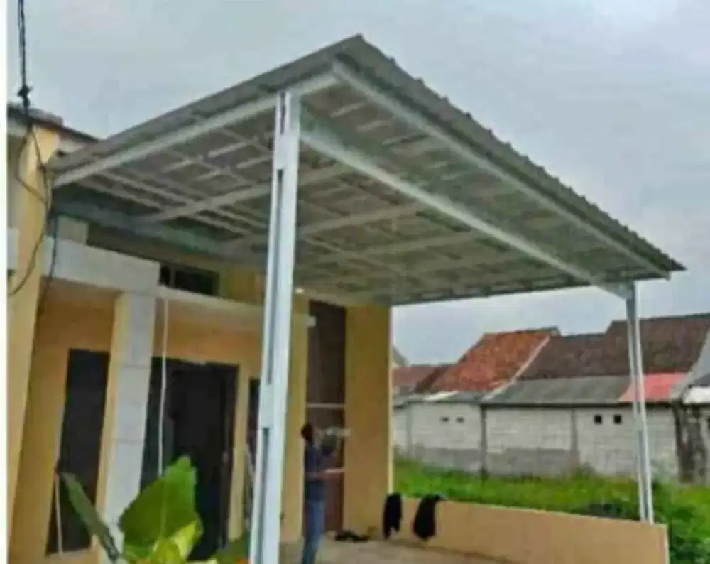 Kanopi rangka galvalum atap spandek
