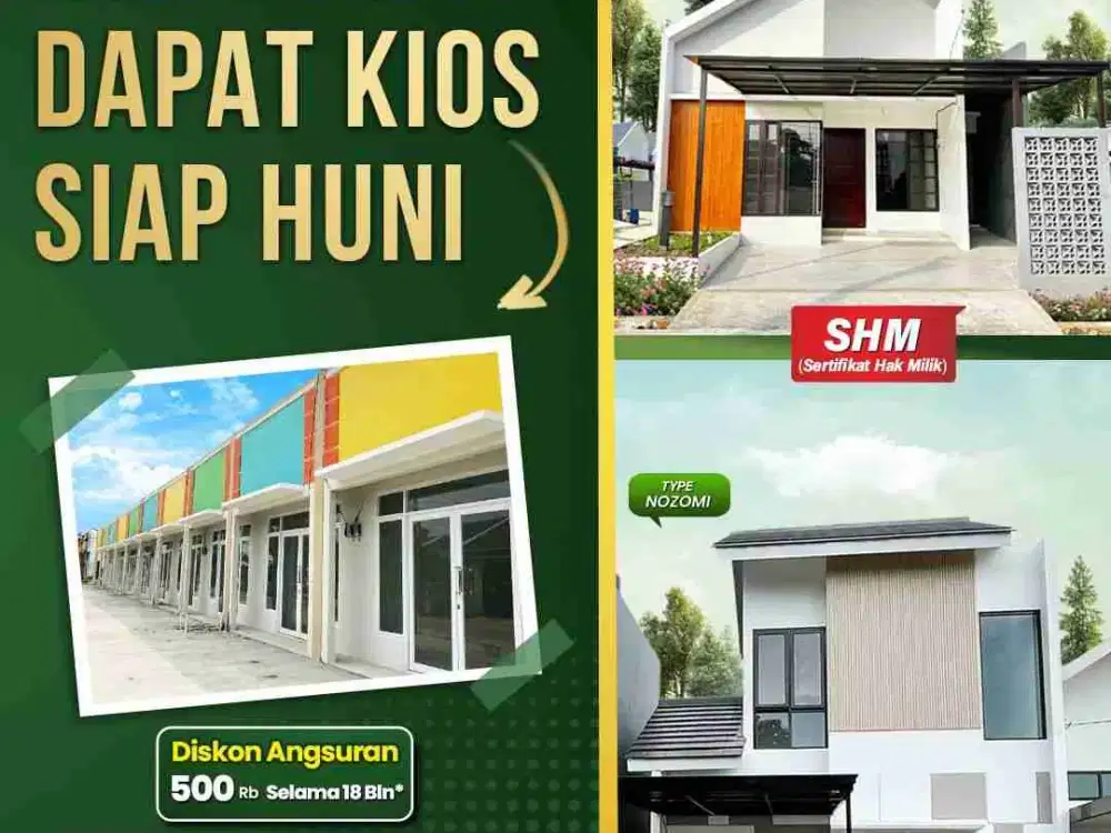 Beli Rumah dapet Bonus Kios usaha