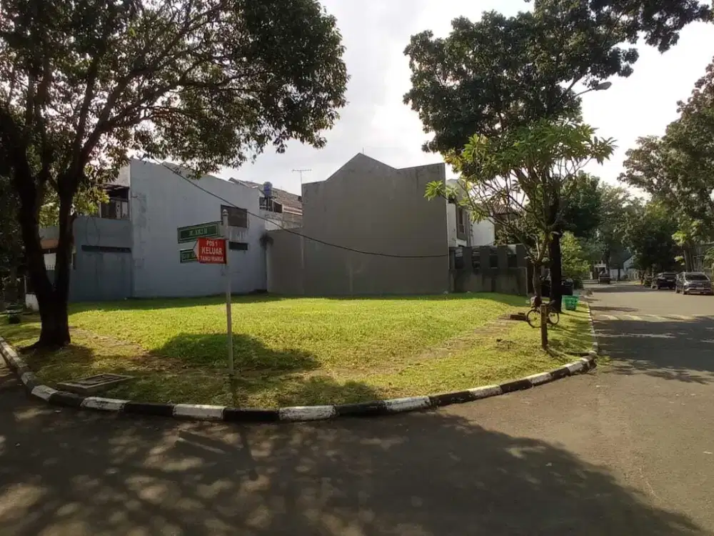 Tanah Sudut Siap Bangun di Puspita Loka BSD Dekat Sekolah dan Mall