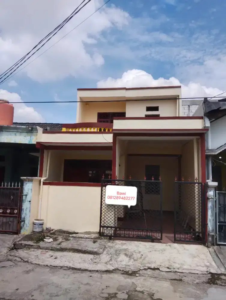 Rumah dua lantai perum pondok ungu permai bekasi, harapan
