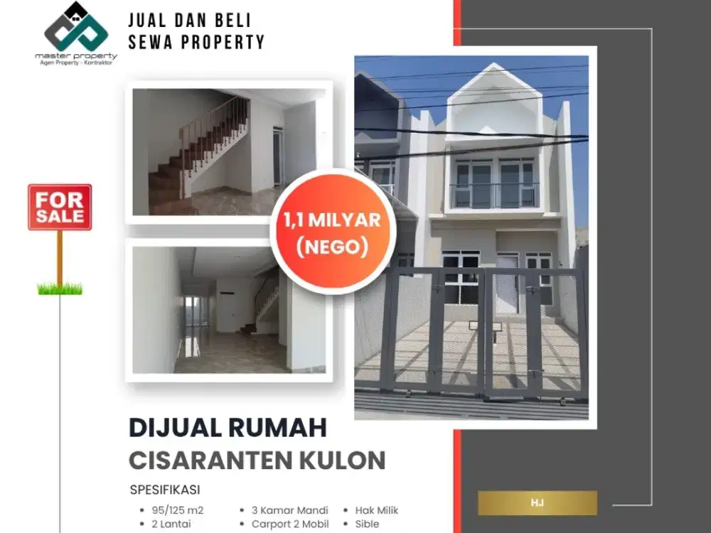 Rumah di Cisaranten Kulon 2 lantai – Harga Ekonomis, Lokasi Strategis