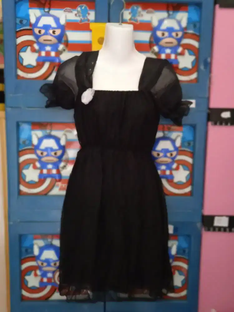 Baju dress hitam pendek