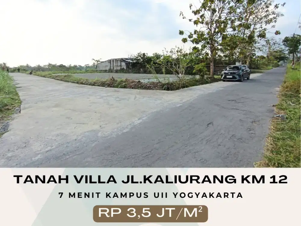 Tanah Murah Sleman, Jl.Kaliurang km 12 : selatan UII Jogja