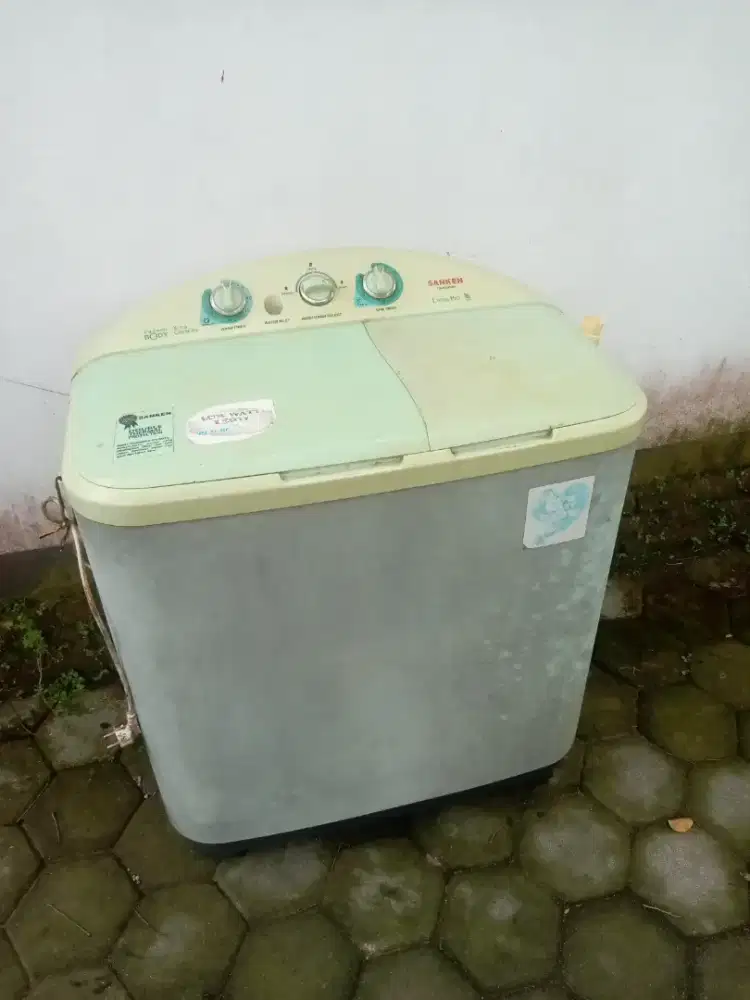 Sanken 2 tabung 8kg mesin cuci top