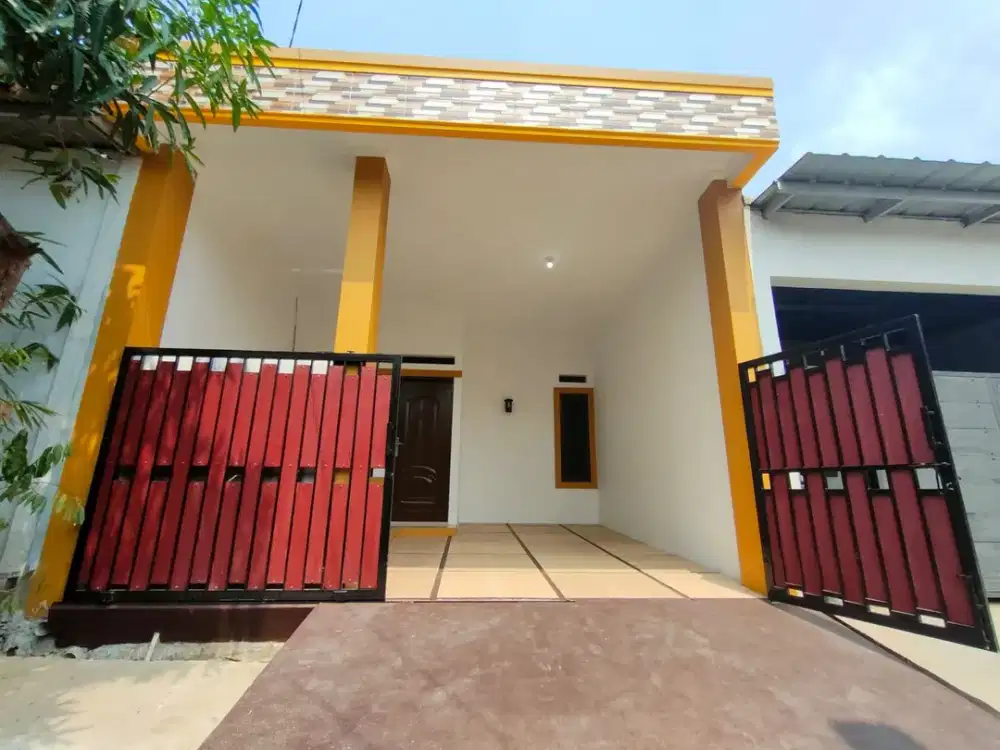 RUMAH MINIMALIS MODERN FULL BANGUNAN BARU – 2 KAMAR TIDUR, LOKASI STRATEGIS DEKAT TOL GRAND WISATA