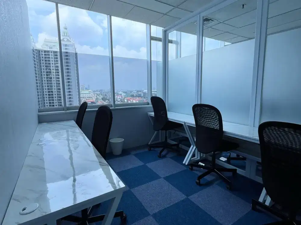 Ruang kantor Full Furnish Untuk 5-7 Orang Dengan Fasilitas Menunjang