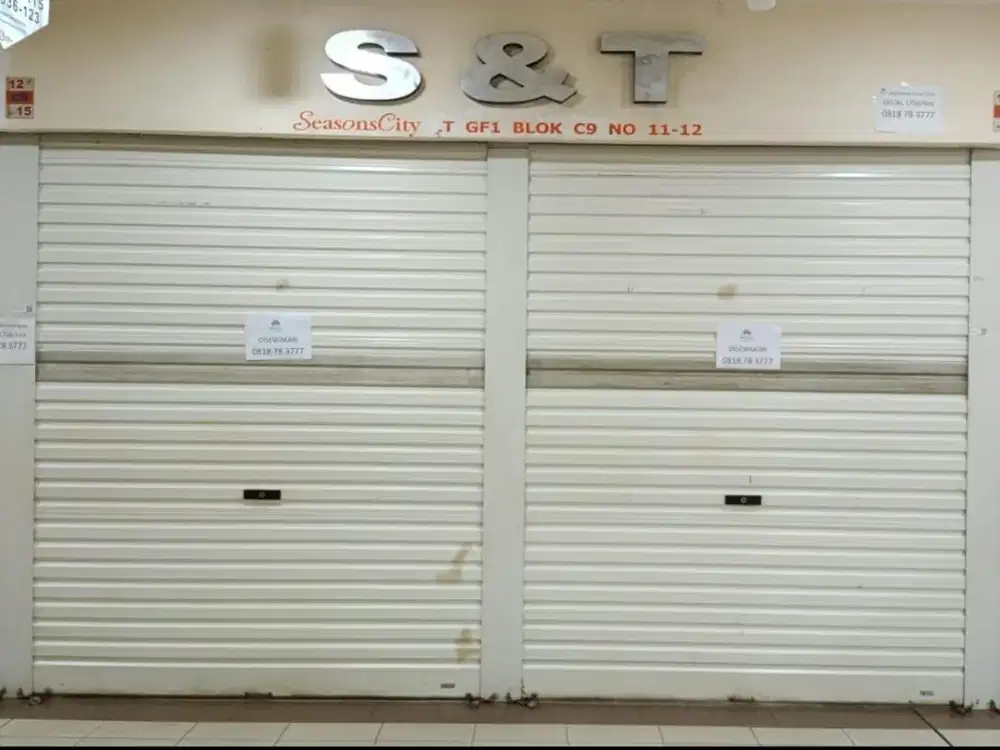 Kios Seasons City Toko Kantor Gudang Gandeng 2 Kios Season