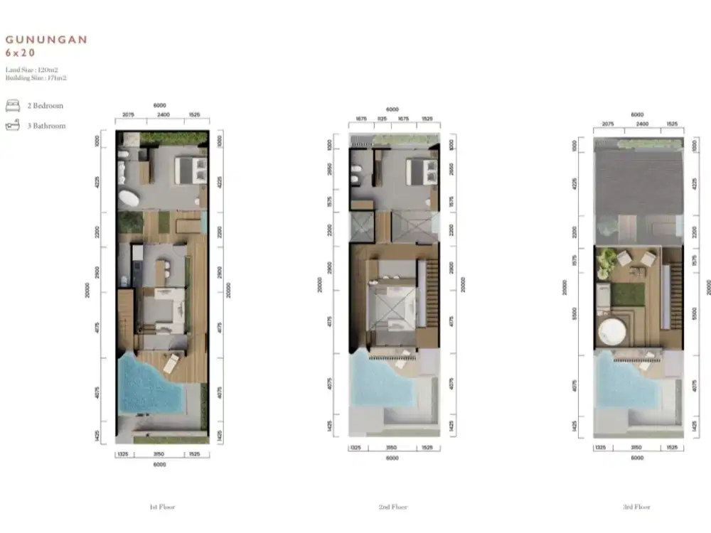 Parang Kencana Residence Seminyak High End Cluster Villa - Thumbnail 3