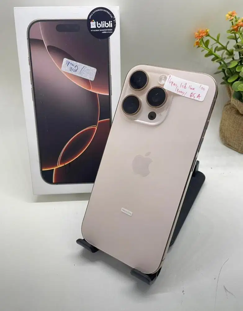 iPhone 16 PRO 128GB, iBox, TITANIUM DESSERT, BH 100%