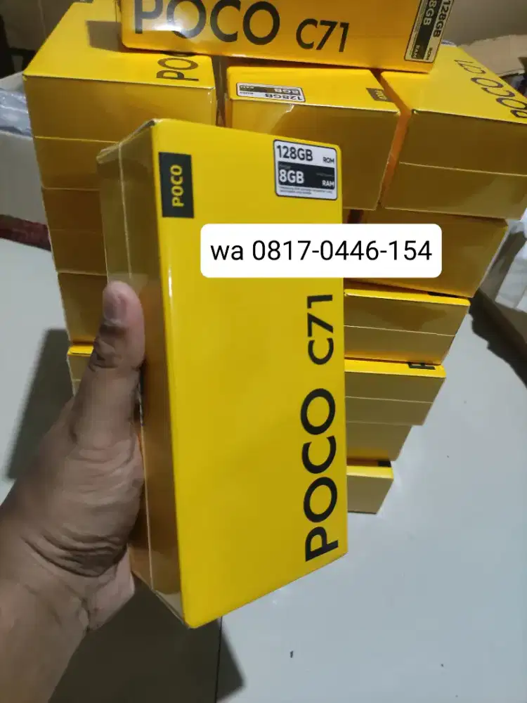 POCO C71 4/128 GB,Baru, Resmi, No repack
