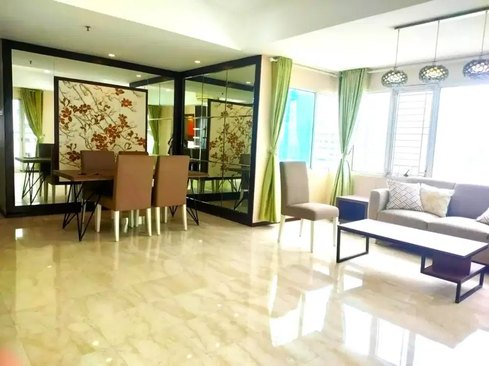 Disewakan Apartemen Royal Mediterania Garden - 3 BR FF Luas 110m2