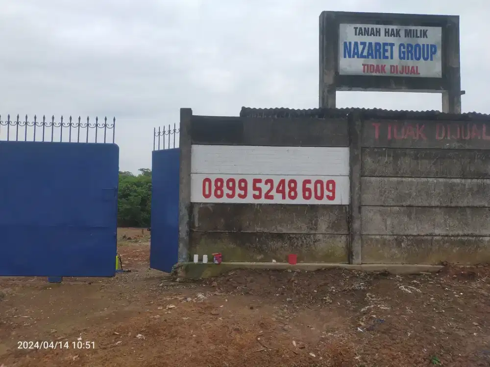 Dijual Tanah Strategis 4 Ha Sukawinatan Jl. Nurdin Panji - Kebun Sayur