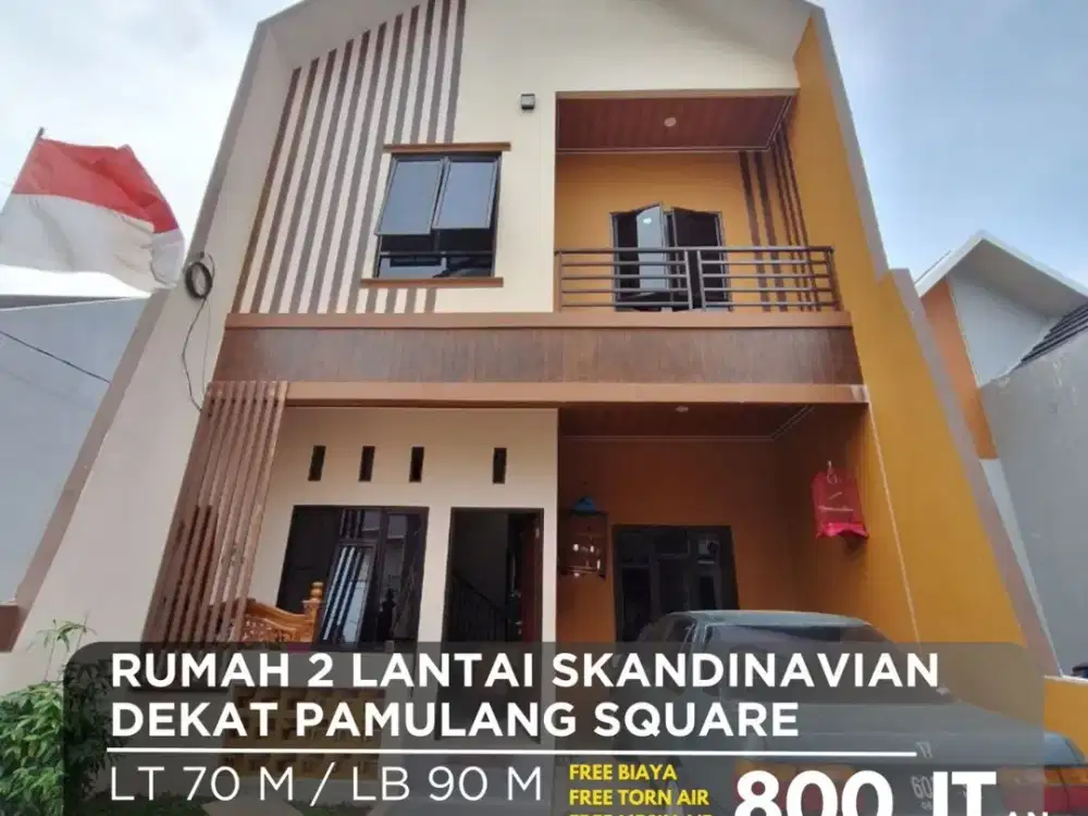 387 Hunian 2 Lt Konsep Skandinavian Modern Cash Only di Pamulang