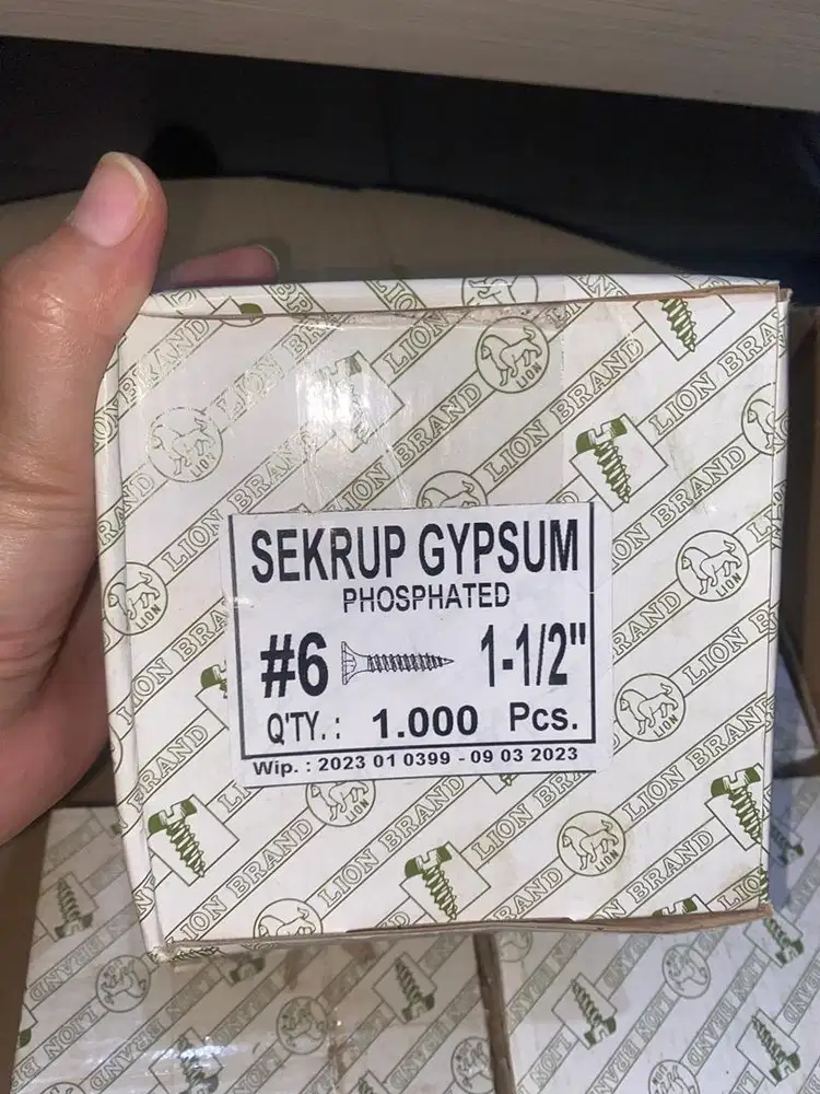 Sekrup gypsum sisa project halal aman