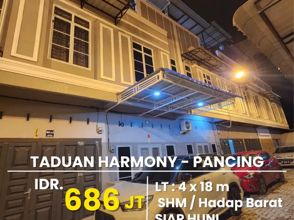 Rumah Siap Huni Daerah Pancing Taduan Harmoni