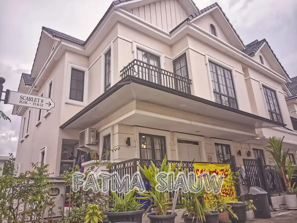 Rumah full furnished (tinggal bawa koper) seperti villa di SwanCity, Suvarna Sutera, Tangerang