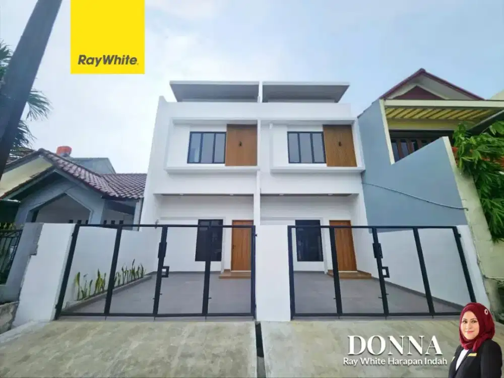 Rumah Baru 2 Lantai Bagus Murah Di Bulevar Hijau Harapan Indah