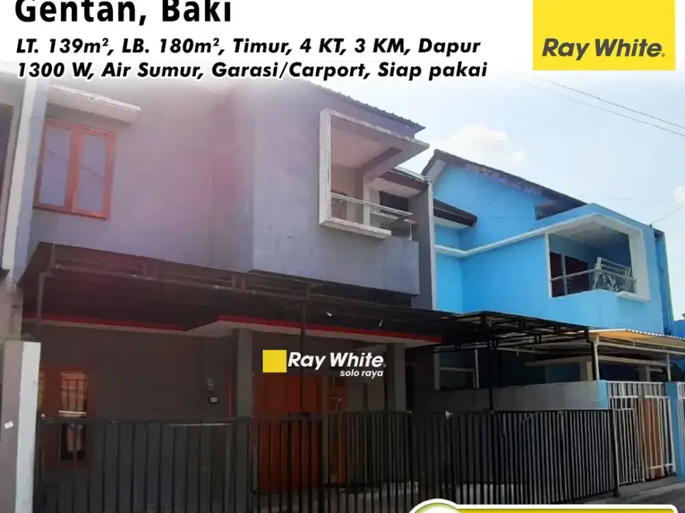 Rumah dijual siap pakai Perum Grand Pasadena Gentan timur Luwes Mall