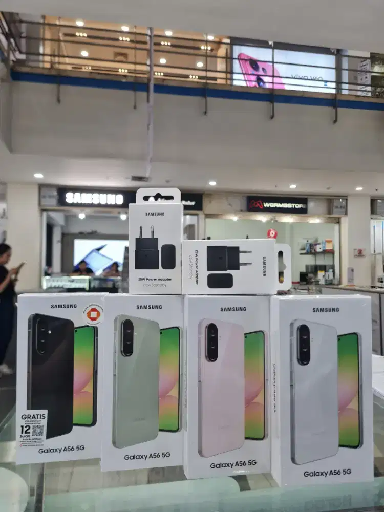 GALAXY A56 5G 12/256 FREE 25W + HYDROGEL CLEAR + CLEAR CASE‼️
