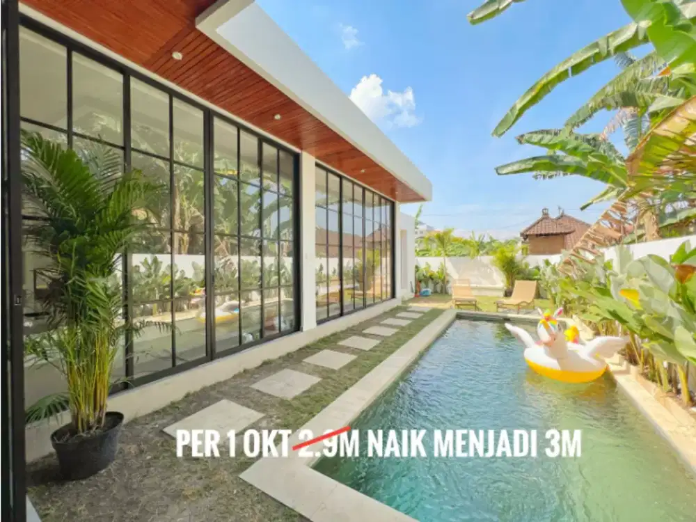 BRAND NEW 2 BEDROOMS MINIMALIST  VILLA NEAR CANGGU