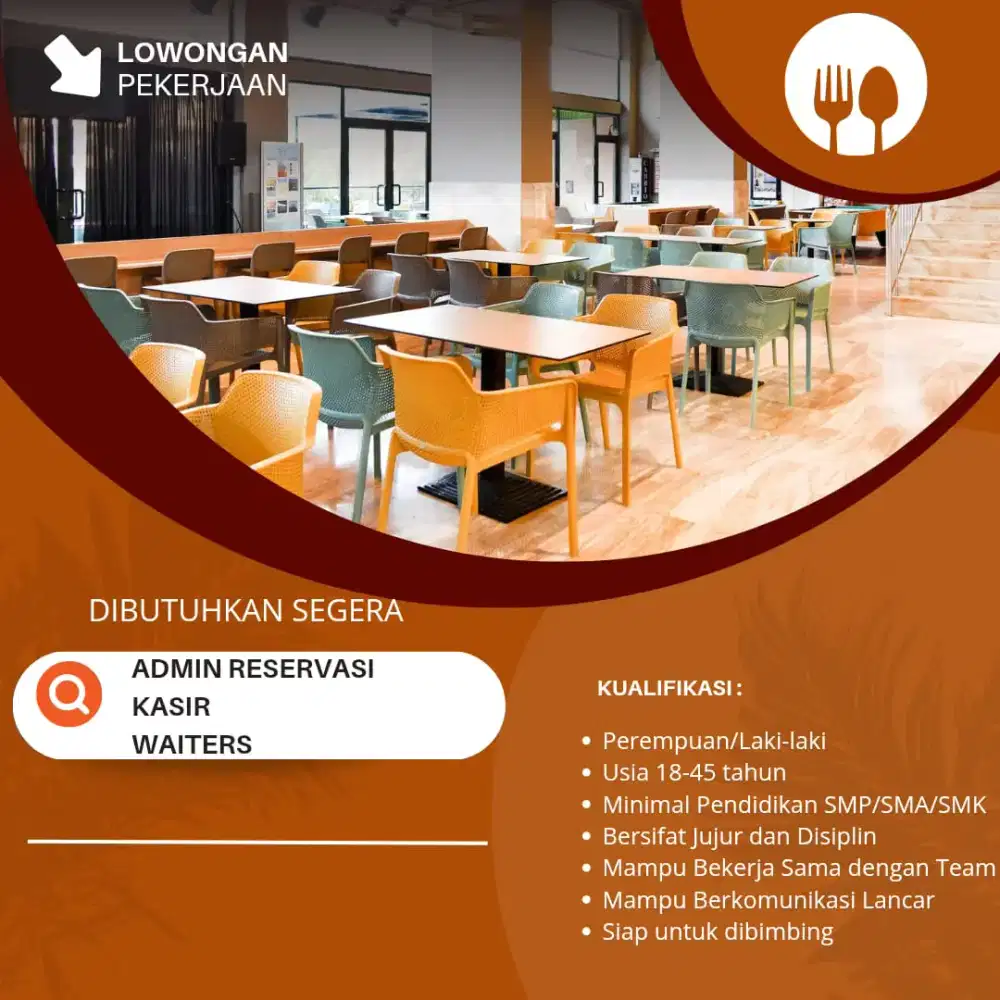 Dibutuhkan 10 karyawan