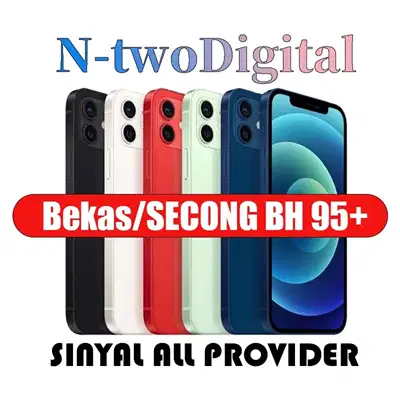 iP 12 Second hand 64GB/128GB Fullset Lcd Mulus No Recond No Refurbish