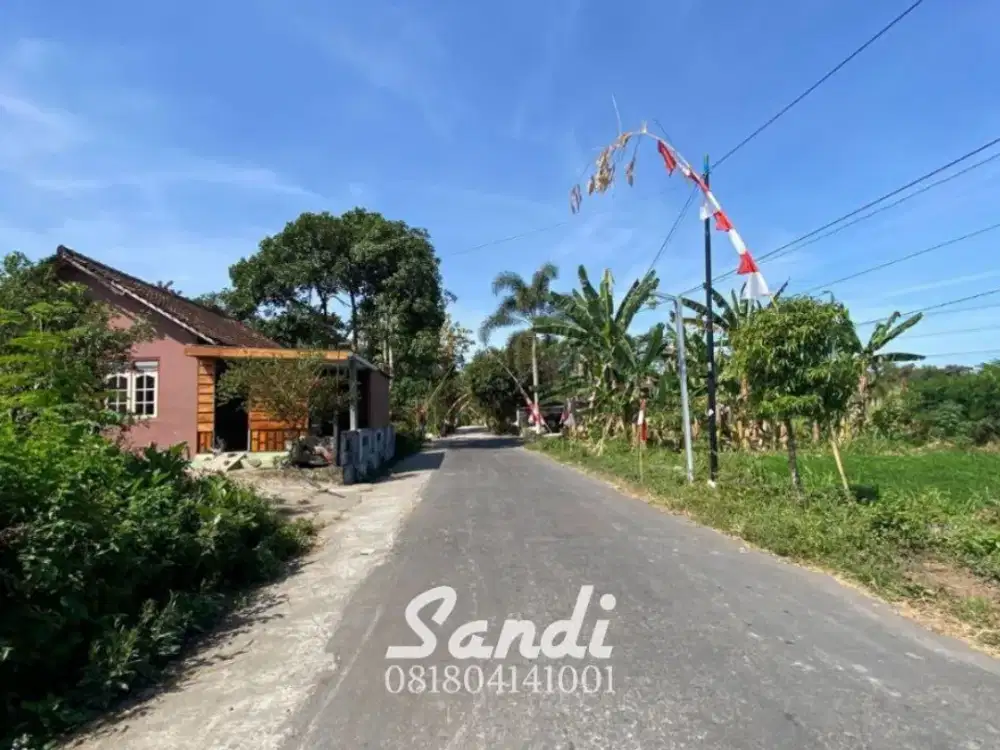 Jual Tanah Bentuk Ideal Kotak dekat kantor kelurahan Sinduharjo