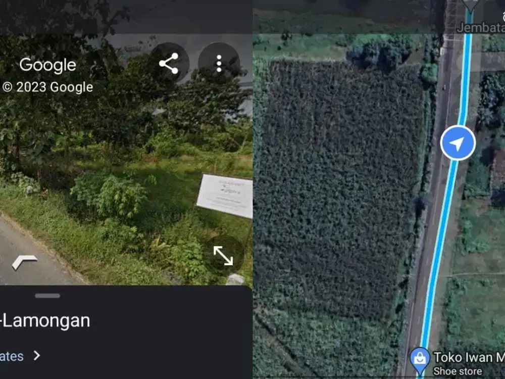 Dijual Tanah industri Nol Jalan Raya Mojokerto dekat exit tol gedek