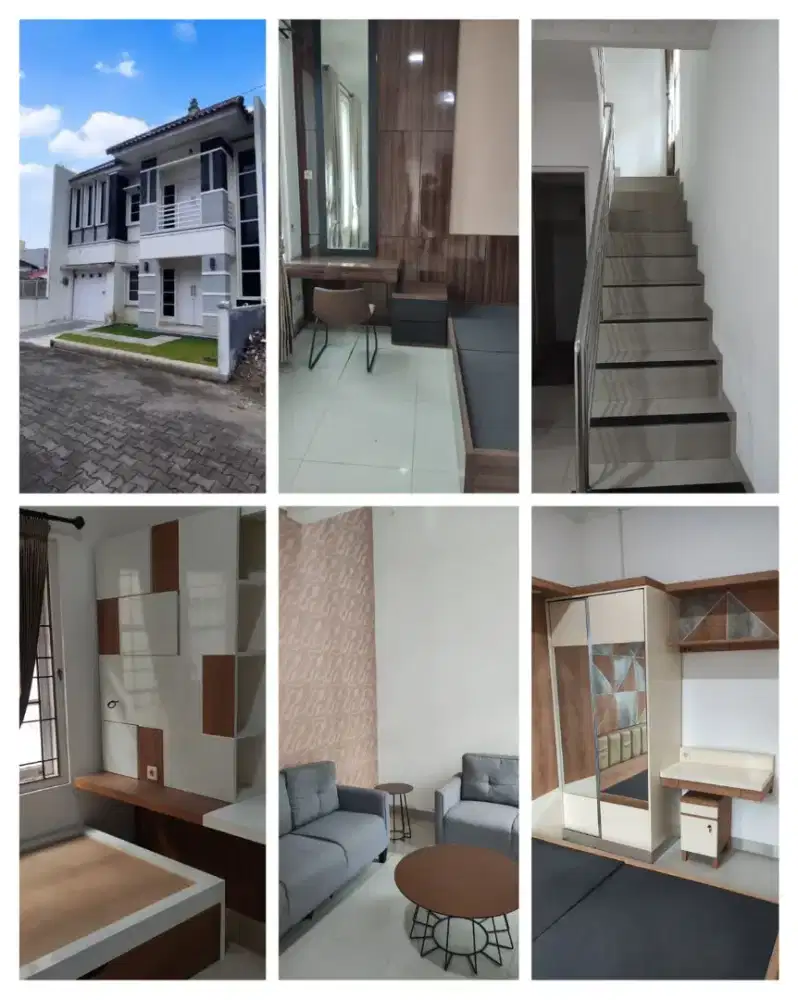 Rumah 2 lantai full furnished dalam perumahan di utara Kampus UAD