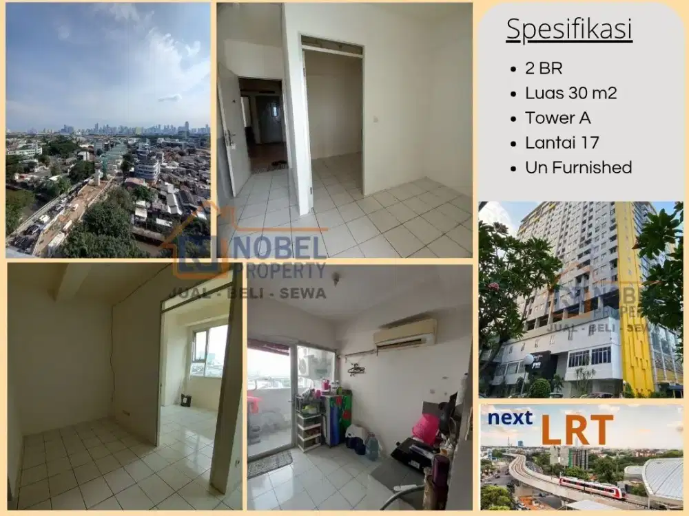 Termurah Dijual Apartemen Menteng Square 2 BR Tower A Lantai 17