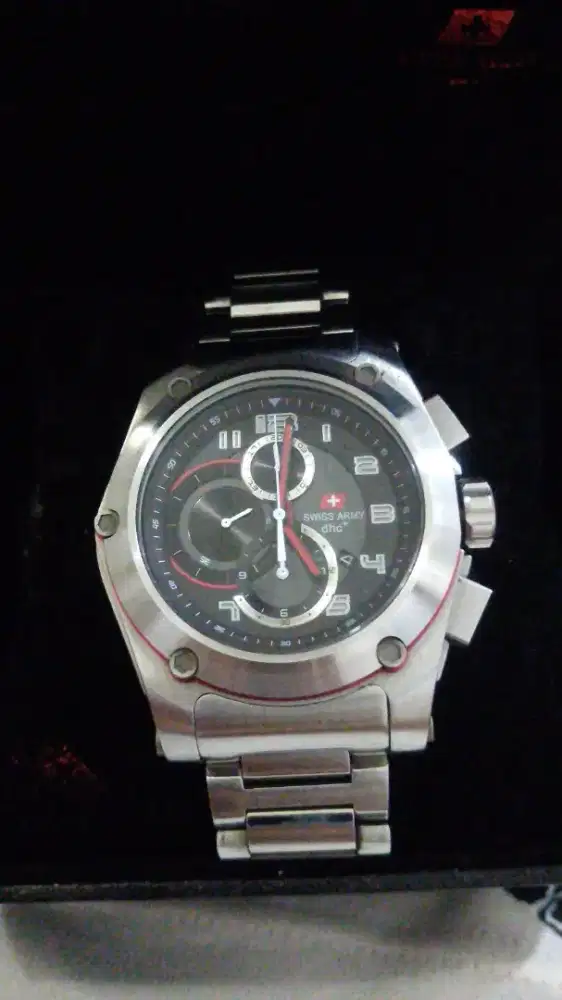 (COD) Swiss Army Chronograph Pria – Jam Tangan Stainless Steel Keren