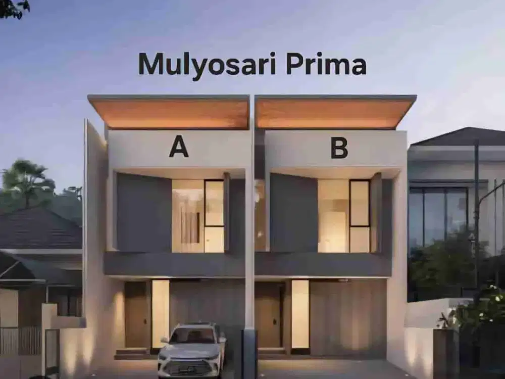 RUMAH BARU 2LANTAI MINIMALIS MODERN 1M AN DI MULYOSARI DEKAT PAKUWON CITY LUAS TANAH 102m² SURABAYA