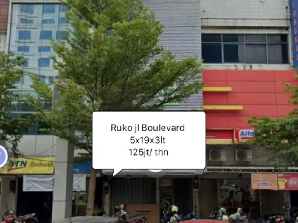 Ruko Sewa Jl Boulevard Panakukang depan Mall