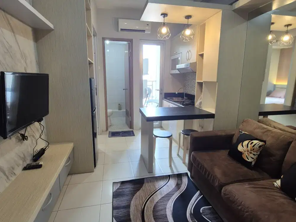 New Gress Mewah Gunawangsa Manyar 2BR Full Furnished Design Interior