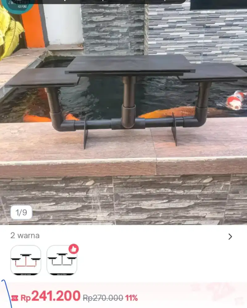 Air mancur kolam koi air terjun