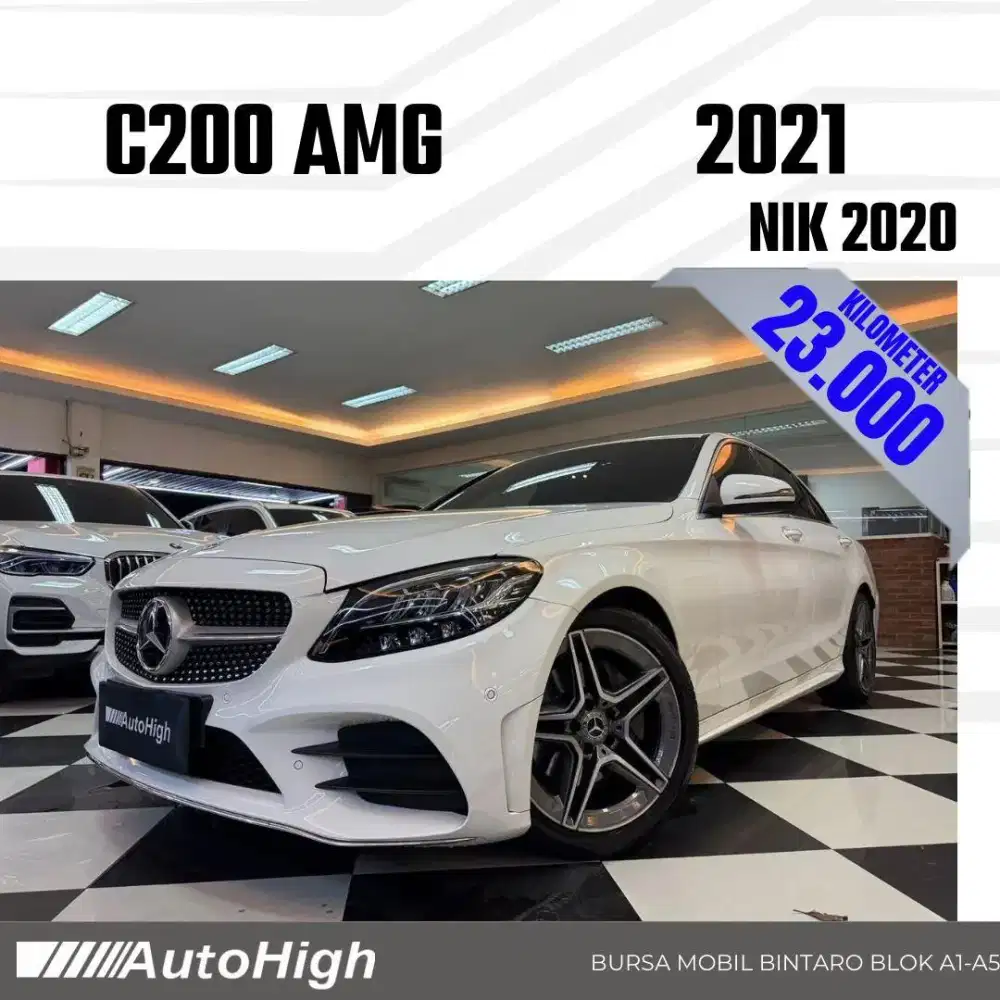 DP10% [Km23.000] C200 AMG 2020 White Reg 2021 #AUTOHIGH