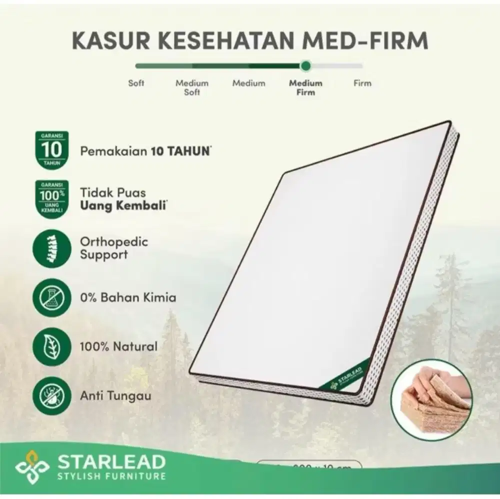 Kasur Matras Spring Bed Kesehatan Med-firm (Baru)