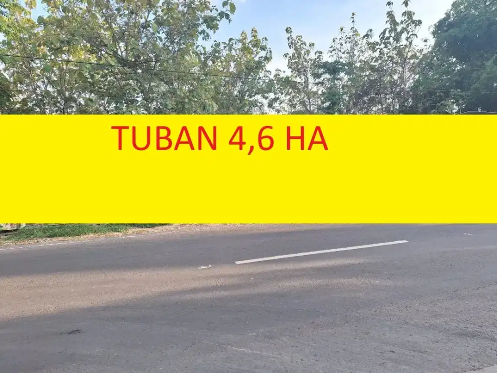 Dijual tanah jl raya Semanding Tuban
