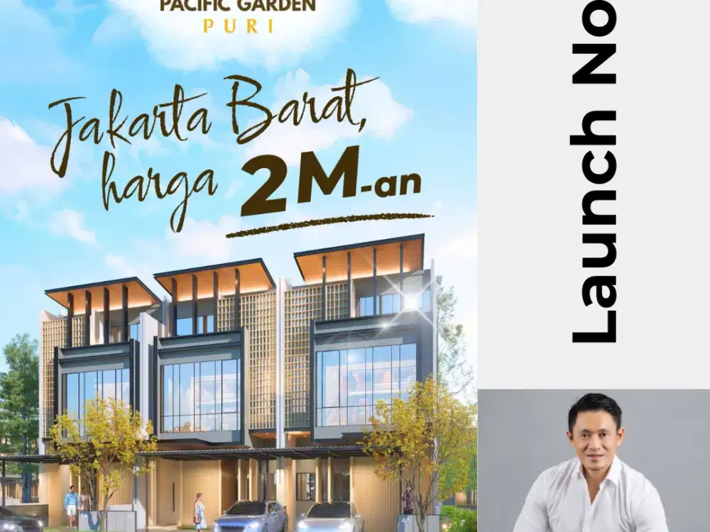 Rumah Baru 3 Lantai Pacific Garden Puri Meruya  Lokasi Strategis