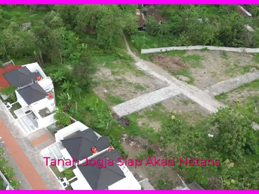 Tanah Siap Akad Notaris Dekat Sleman City Hall di Jongke