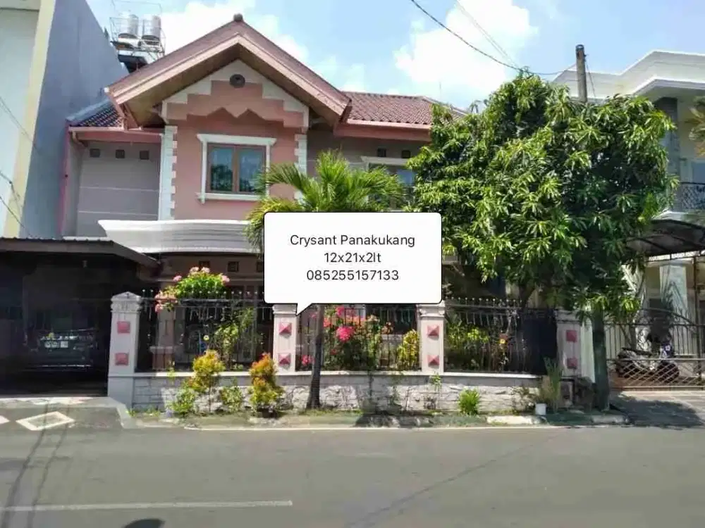 Rumah Mewah KOMP Crysant Panakukang dekat Boulevard Pettarani Hertasning