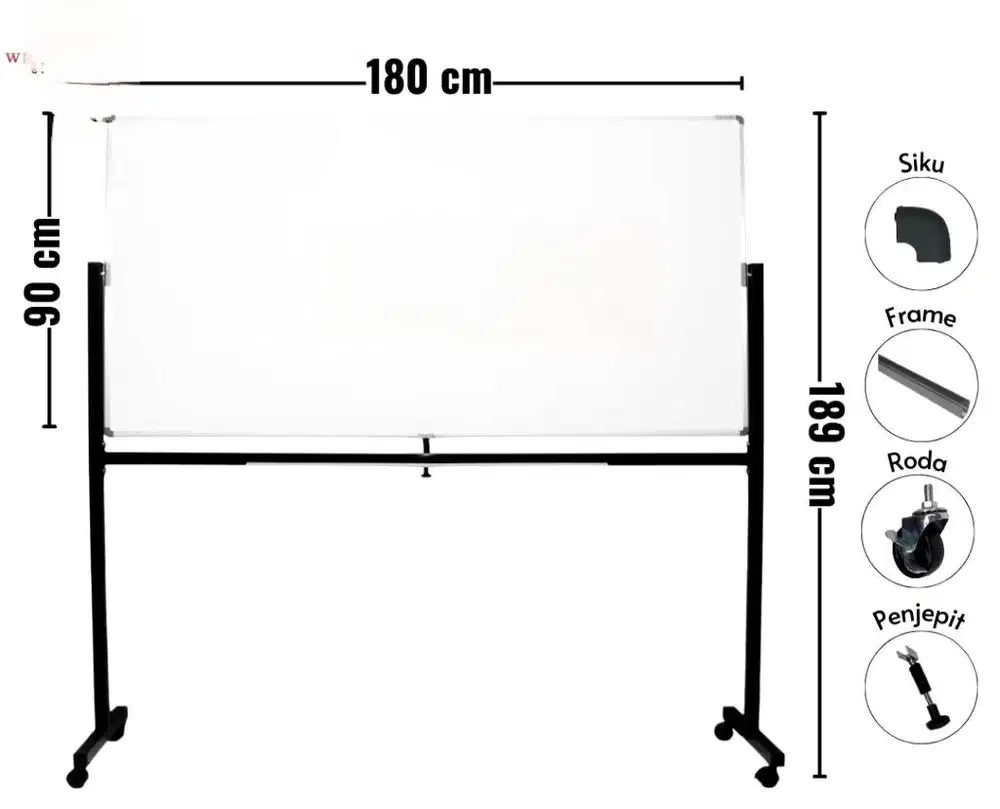 Portable standing magnetic whiteboard 2 muka