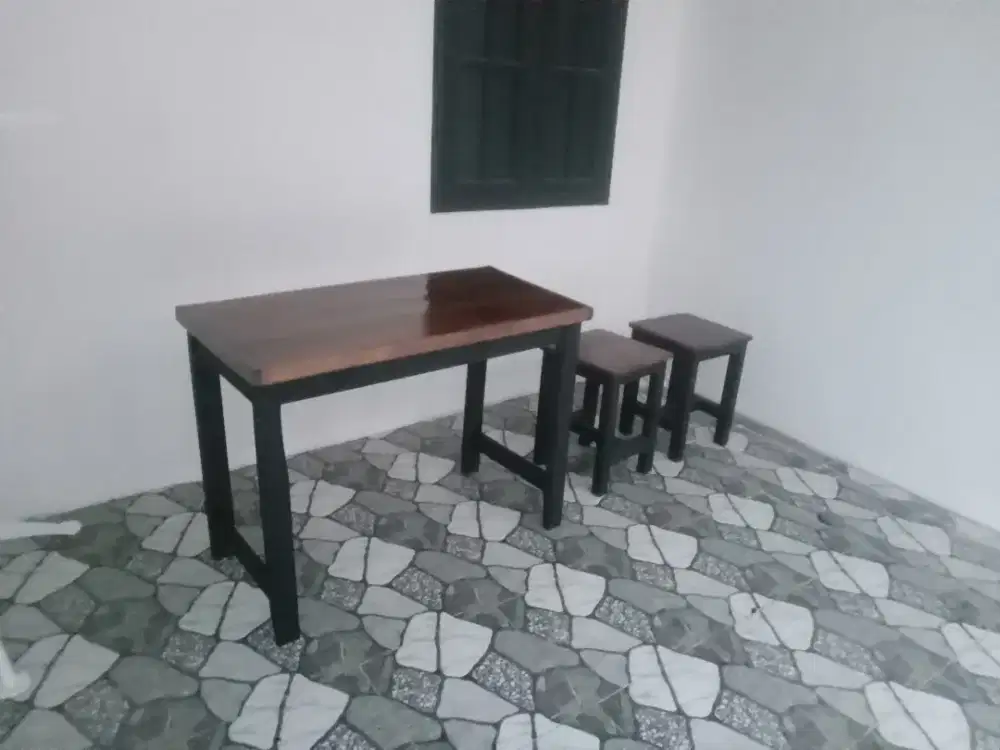 Meja dapur kompor, meja makan, meja belajar komputer laptop