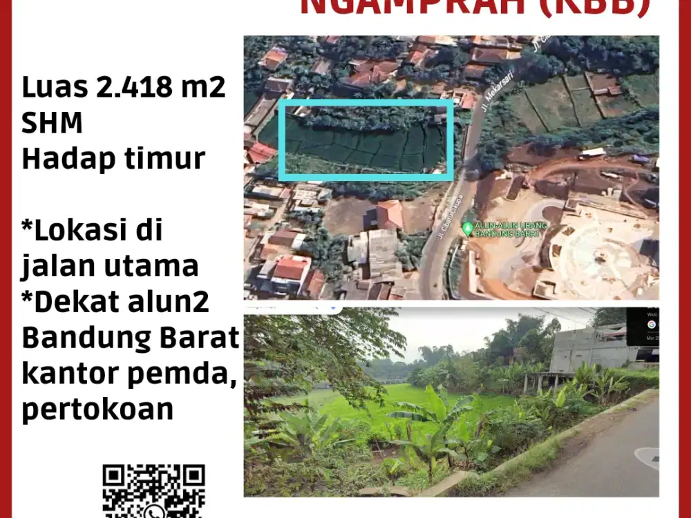 TANAH STRATEGIS DI BANDUNG BARAT