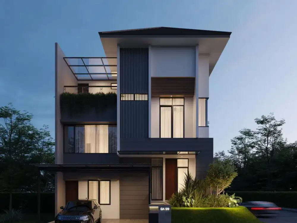 Rumah Baru, Split Level design Modern di BSD, Greenwich
