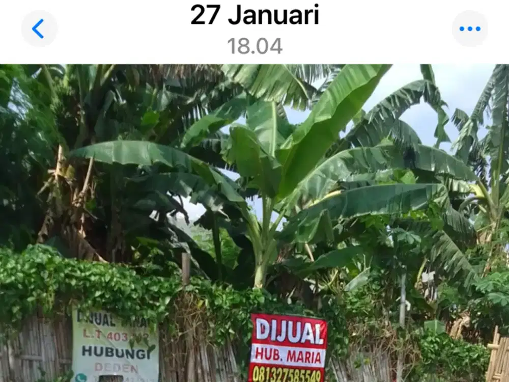 dijual tanah di baturan raya