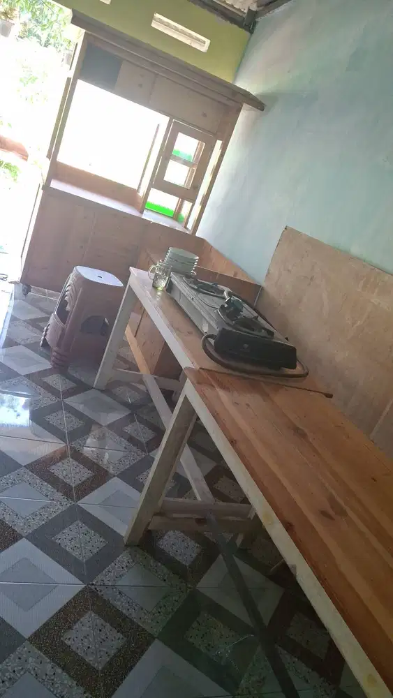 Grobak soto/baso.grobak + meja + kursi